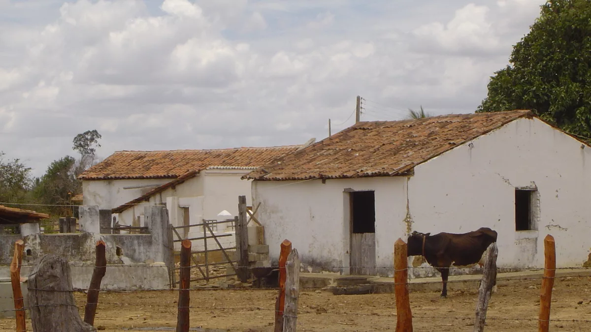 traditional house with stable in the sertaoe of Rio Grande Do Norte, Brazil