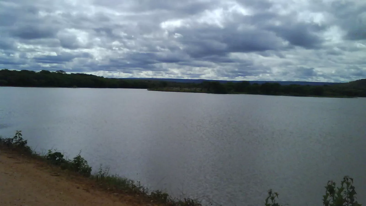 Lake in Brazlian semiarid, with Caatinga as the main biome. Pernambuco, Moreilândia.